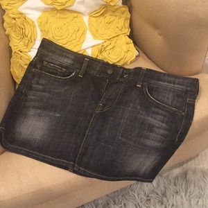 citizens of humanity 32 Black jean Mini skirt